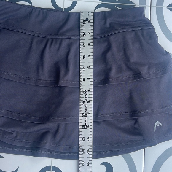 Head women’s tennis/pickelball gray ruffled skirt size small - Picture 5 of 6
